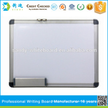 Magnetic white board with holder
